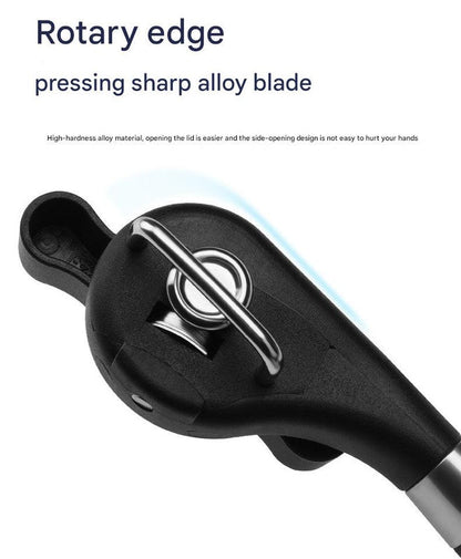 2pc Multifunctional Safe-Cut Can Opener - Smooth Edge, Ergonomic Handle(black) Tristar Online