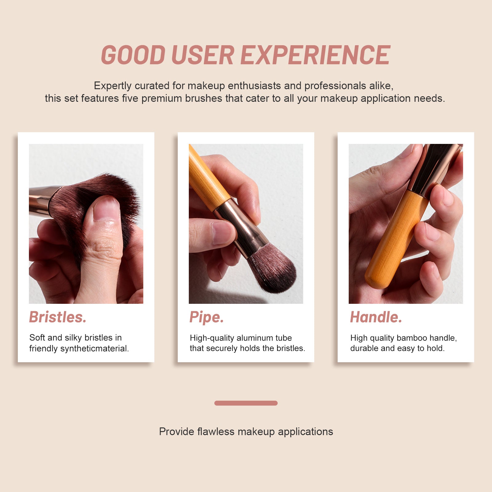 All-in-One Portable Makeup Brush Kit with LED Mirror Travel Case, Sponges & Applicators(pink) Tristar Online