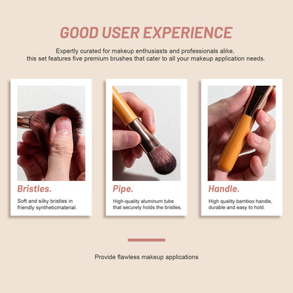 All-in-One Portable Makeup Brush Kit with LED Mirror Travel Case, Sponges & Applicators(pink) Tristar Online