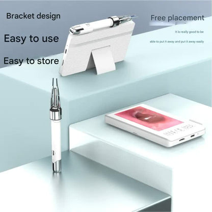 All-in-One Wireless Visual Ear Cleaner Kit with 4.3" IPS Display Screen(white) Tristar Online