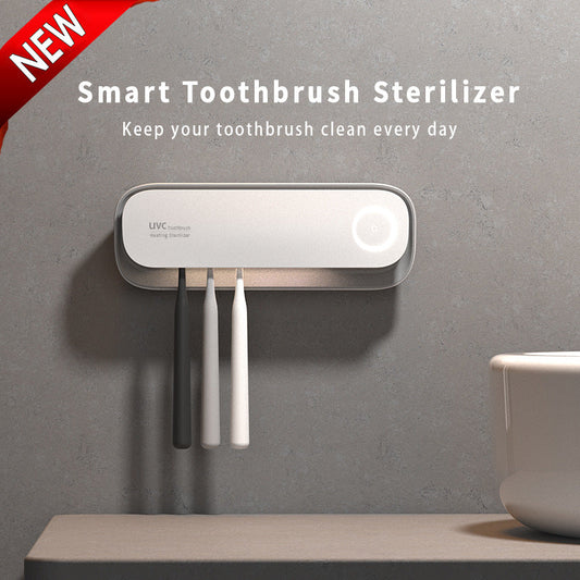 Smart UVC Toothbrush Sterilizer & Holder with Heat Drying, Radar Sensor Night Light(white) Tristar Online