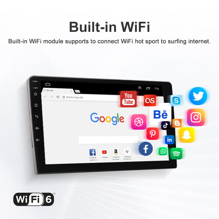 Universal 7-Inch Android Car Stereo GPS Navigator - QLED HD Touchscreen, 2GB RAM 32GB ROM, WiFi, Bluetooth 5.4, CarPlay & Mirror Link(black 7 inches) Tristar Online