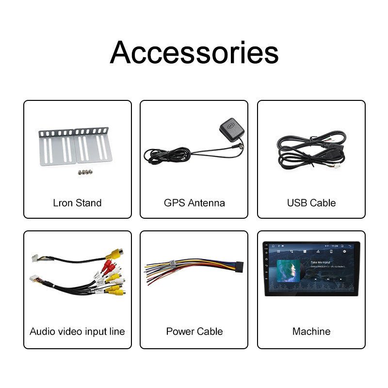 Universal 10-Inch Android Car Stereo GPS Navigator - QLED HD Touchscreen, 2GB RAM 32GB ROM, WiFi, Bluetooth 5.4, CarPlay & Mirror Link(black 10 inches) Tristar Online