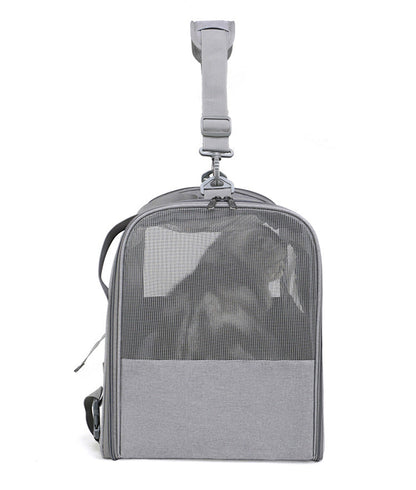 Foldable Soft-Sided Pet Carrier for Travel - Fits Cats & Small Dogs Under 6kg, with Removable Plush Bed & Shoulder Strap(black) Tristar Online