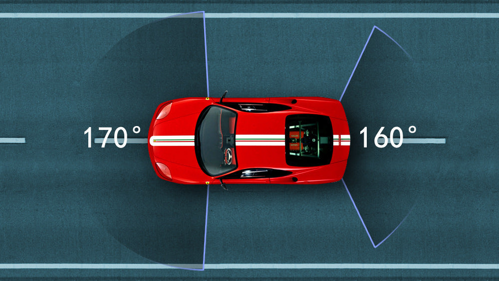 10-Inch Dual Lens Dash Cam Mirror - 1080P FHD Touch Screen Car DVR with Rear Camera, Night Vision & G-Sensor(black) Tristar Online