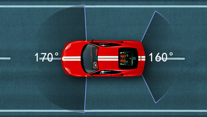 10-Inch Dual Lens Dash Cam Mirror - 1080P FHD Touch Screen Car DVR with Rear Camera, Night Vision & G-Sensor(black) Tristar Online