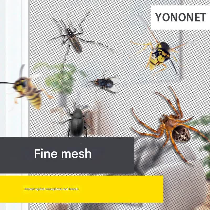 3pc DIY Magnetic Window Screen Kit - Fine Mesh Insect Net, No Drilling Required, Cut to Size(black 150cm x 130cm) Tristar Online