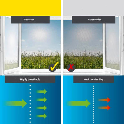 3pc DIY Magnetic Window Screen Kit - Fine Mesh Insect Net, No Drilling Required, Cut to Size(black 150cm x 130cm) Tristar Online