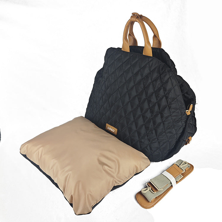 Luxury Quilted 2-in-1 Pet Travel Carrier & Car Booster Seat for Small Dogs(Black) Tristar Online