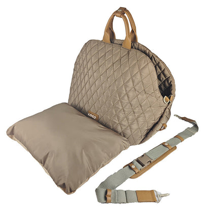Luxury Quilted 2-in-1 Pet Travel Carrier & Car Booster Seat for Small Dogs(Camel) Tristar Online