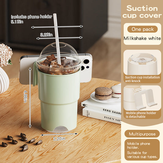 Multi-Purpose Anti-Spill Cup Holder with Suction Base & Detachable Phone Stand(green) Tristar Online