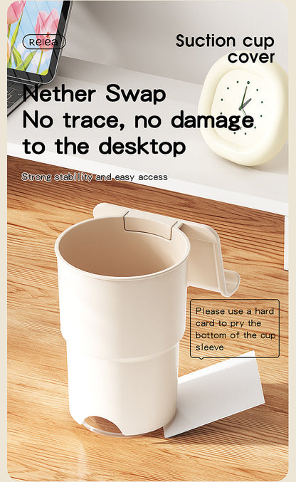 Multi-Purpose Anti-Spill Cup Holder with Suction Base & Detachable Phone Stand(pink) Tristar Online