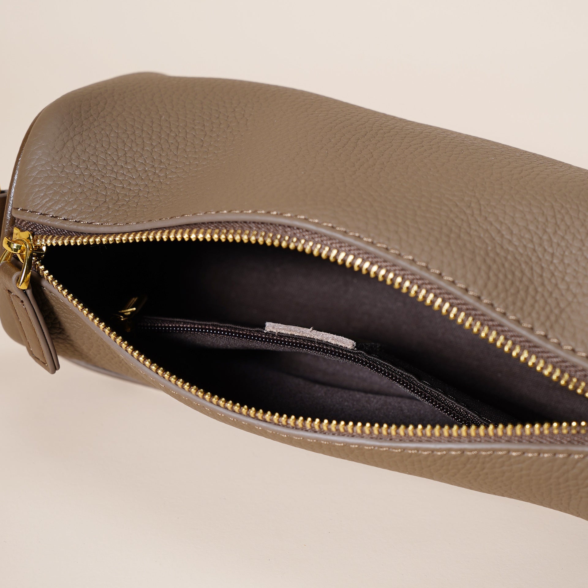 Genuine Leather Boston Bag - Mini Barrel Crossbody & Top Handle Purse(grey) Tristar Online