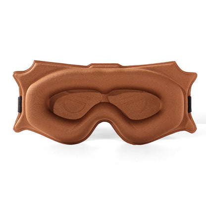 3pc 6D Contoured Zero-Pressure Sleep Mask - 360 Light Blocking Eye Mask with Adjustable Strap(Camel) Tristar Online