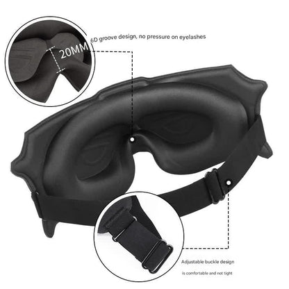 3pc 6D Contoured Zero-Pressure Sleep Mask - 360 Light Blocking Eye Mask with Adjustable Strap(Dura) Tristar Online