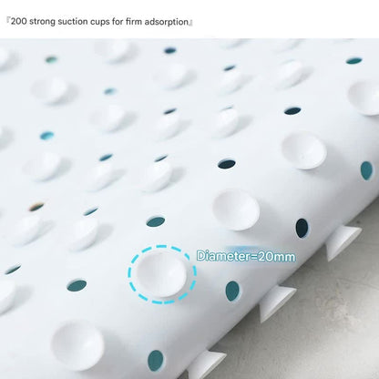 Non-Slip PVC Bath & Shower Mat with Suction Cups and Drainage Holes - Cartoon Ocean Theme(Blue Whale) Tristar Online