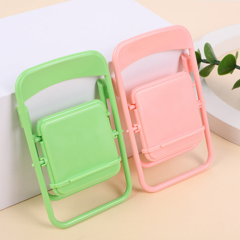 Color Mixing Adorable Mini Folding Chair Phone Stand - 4 Pack Cute Desktop Holder for Hands-Free Viewing Tristar Online