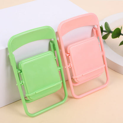 Color Mixing Adorable Mini Folding Chair Phone Stand - 4 Pack Cute Desktop Holder for Hands-Free Viewing Tristar Online