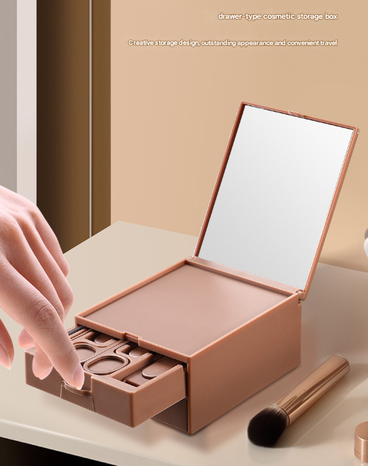 Brown Premium 13-in-1 Manicure & Grooming Kit - Professional Carbon Steel Pedicure Set with Dual-Drawer Case & Mirror Tristar Online