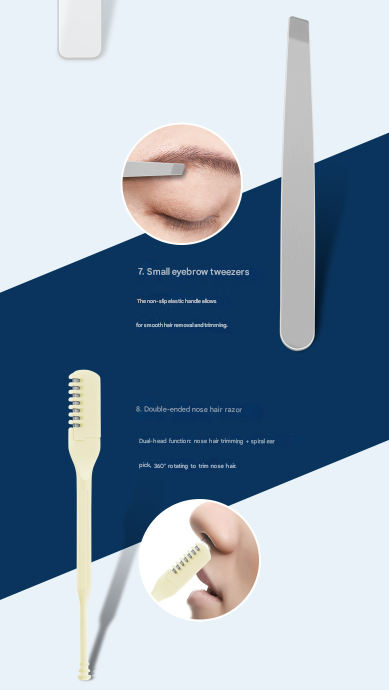 Green Mini Suitcase Manicure Set - 8-Piece Portable Grooming & Nail Care Travel Kit Tristar Online