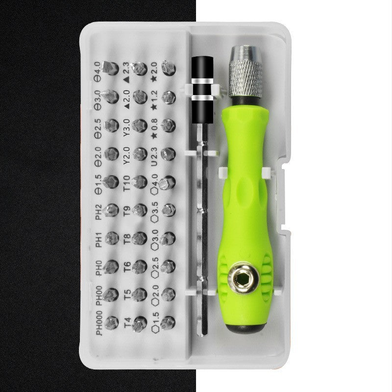Green 32-in-1 Precision Screwdriver Set - Magnetic Repair Tool Kit for Electronics, Phone & PC Tristar Online