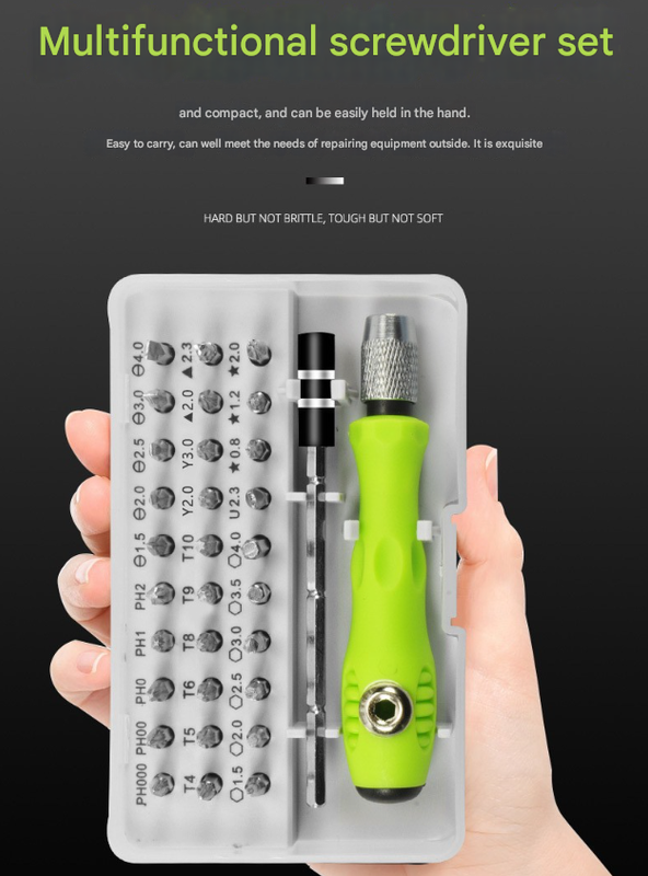 Green 32-in-1 Precision Screwdriver Set - Magnetic Repair Tool Kit for Electronics, Phone & PC Tristar Online