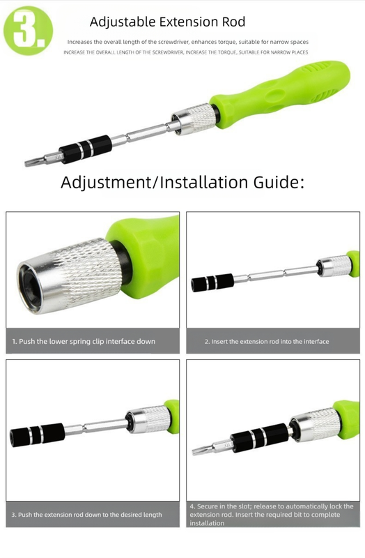 Green 32-in-1 Precision Screwdriver Set - Magnetic Repair Tool Kit for Electronics, Phone & PC Tristar Online