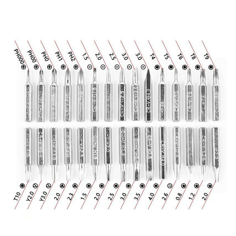 Green 32-in-1 Precision Screwdriver Set - Magnetic Repair Tool Kit for Electronics, Phone & PC Tristar Online