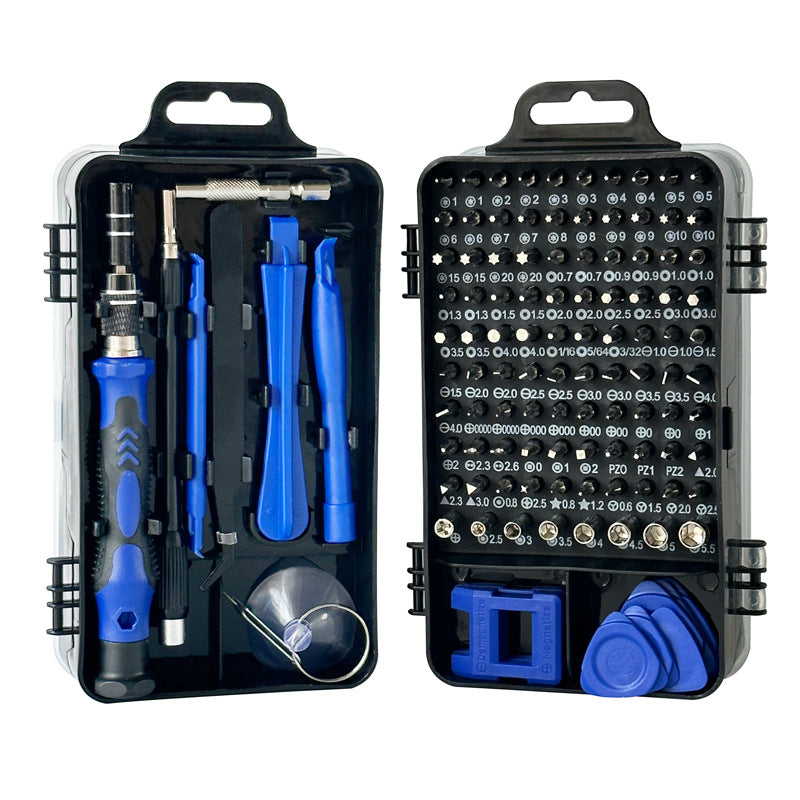 Blue and Black Professional 115-in-1 Precision Screwdriver Set - Magnetic Repair Tool Kit for PC, Laptop, Phone & Electronics Tristar Online