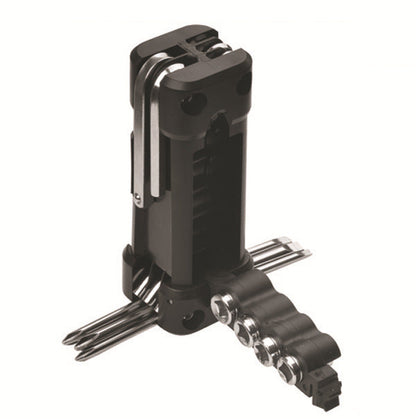 Black Versatile 16-in-1 Bike & Motorcycle Multi-Tool - Portable Repair Kit with Adjustable Wrench Tristar Online