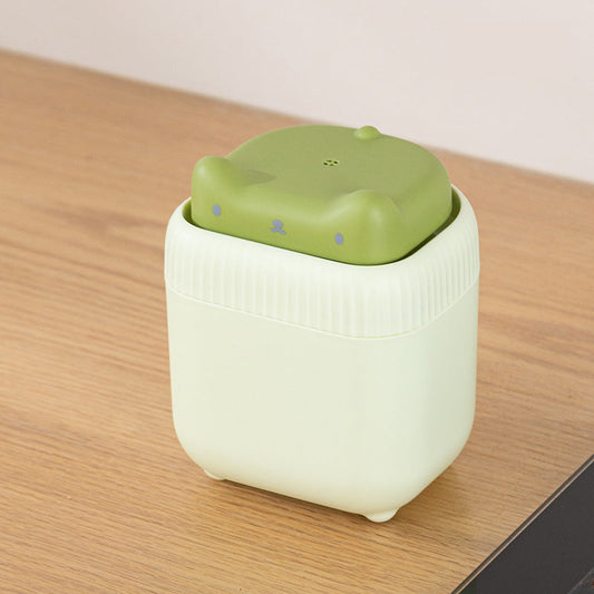 2 Pcs Green Cute Cat Press-to-Dispense Soap Pump & Sponge Caddy for Kitchen Sink Tristar Online