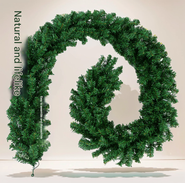 Classic Green Lush Artificial Christmas Garland - 2.7m Green Pine Vine with 280 Tips for Holiday Decor Tristar Online