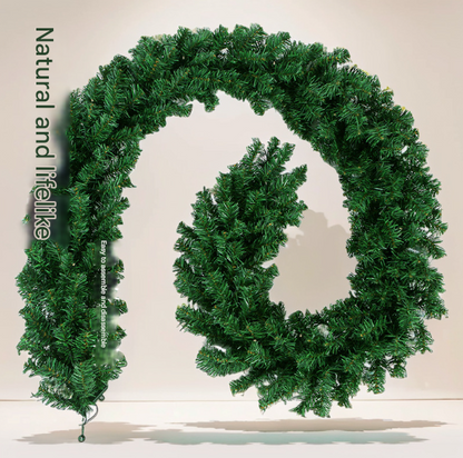 Classic Green Lush Artificial Christmas Garland - 2.7m Green Pine Vine with 280 Tips for Holiday Decor Tristar Online