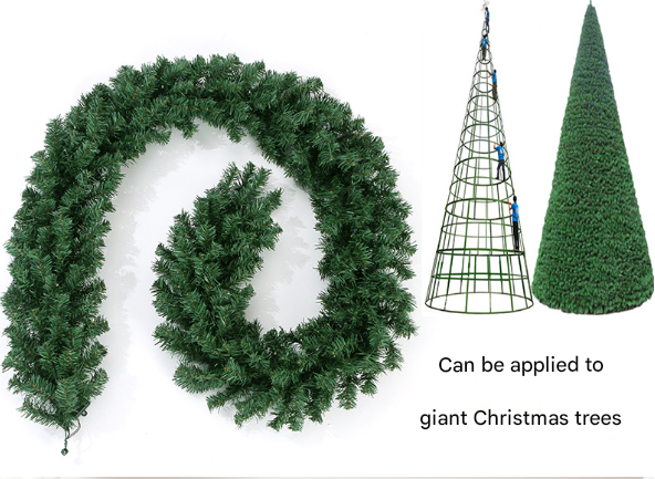 Classic Green Lush Artificial Christmas Garland - 2.7m Green Pine Vine with 280 Tips for Holiday Decor Tristar Online