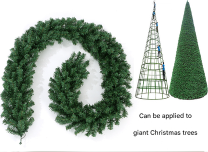 Classic Green Lush Artificial Christmas Garland - 2.7m Green Pine Vine with 280 Tips for Holiday Decor Tristar Online