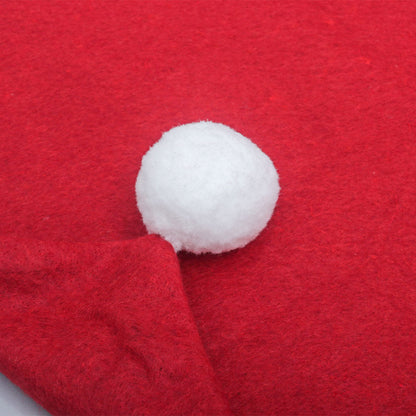 Red Festive Santa Hat Dining Chair Covers - Set of 8 for Holiday Party Decoration Tristar Online