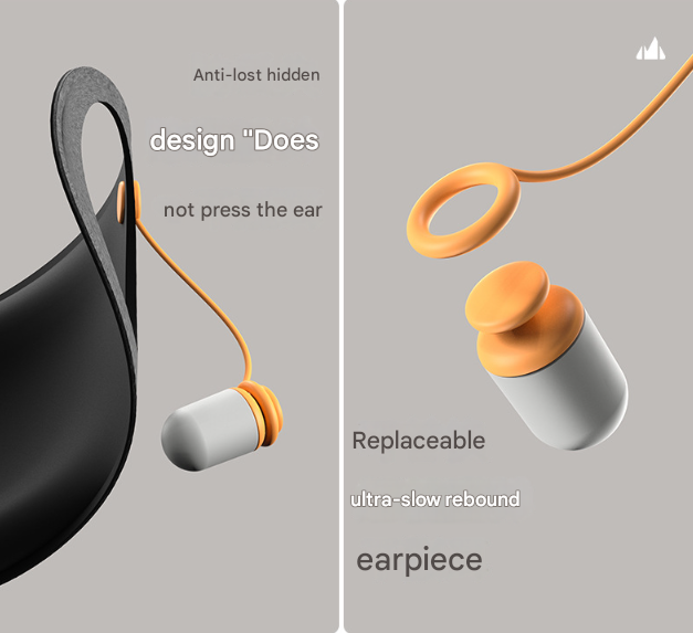 Grey 2-in-1 Blackout Sleep Mask with Integrated Noise Reducing Earplugs for Undisturbed Rest Tristar Online