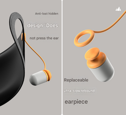 Grey 2-in-1 Blackout Sleep Mask with Integrated Noise Reducing Earplugs for Undisturbed Rest Tristar Online