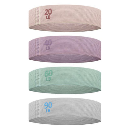 Colorful Fabric Resistance Bands for Legs and Glutes - Set of 4 Non-Slip Workout Loops Tristar Online
