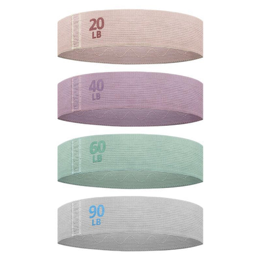 Colorful Fabric Resistance Bands for Legs and Glutes - Set of 4 Non-Slip Workout Loops Tristar Online