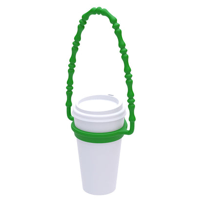 2 Pcs Green Frog Adorable Animal Silicone Cup Carrier - Portable Reusable Handle for Water Cup(cup not included) Tristar Online