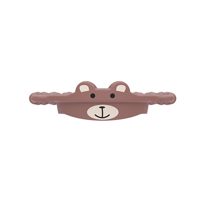 2 Pcs Brown Bear Adorable Animal Silicone Cup Carrier - Portable Reusable Handle for Water Cup(cup not included) Tristar Online