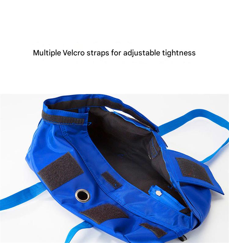 Size M Blue Multi-Functional Cat Grooming Bag - Anti-Scratch Restraint Pouch for Nail Trimming and Vet Visits Tristar Online