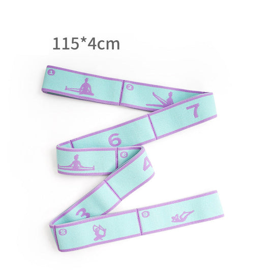 Blue and Purple 9-Loop Yoga Stretch Strap - Numbered Band for Flexibility and Physical Therapy Tristar Online