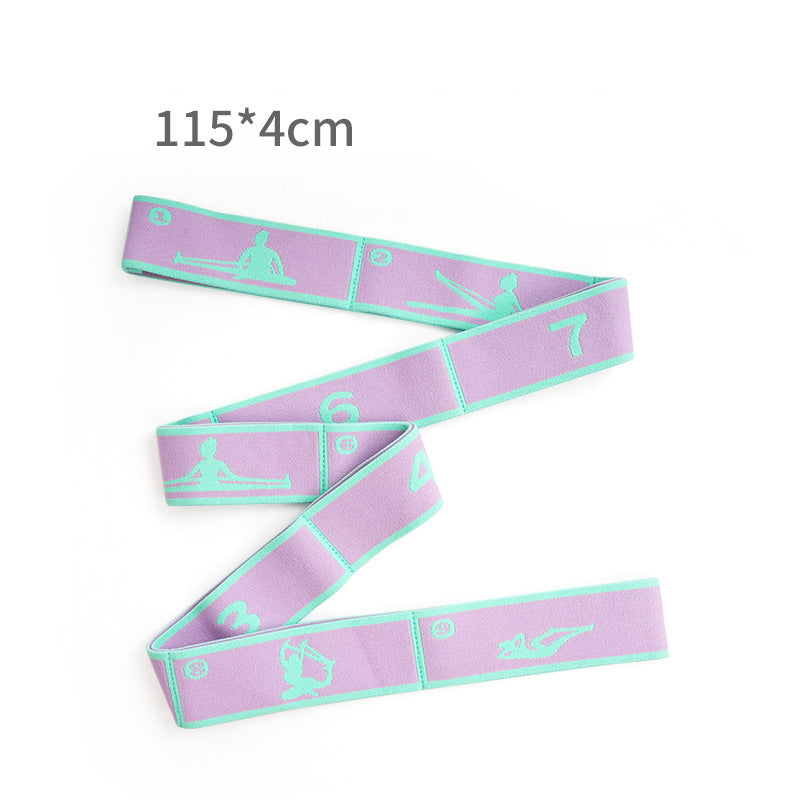 Pink and Blue 9-Loop Yoga Stretch Strap - Numbered Band for Flexibility and Physical Therapy Tristar Online