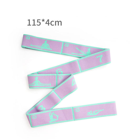 Pink and Blue 9-Loop Yoga Stretch Strap - Numbered Band for Flexibility and Physical Therapy Tristar Online