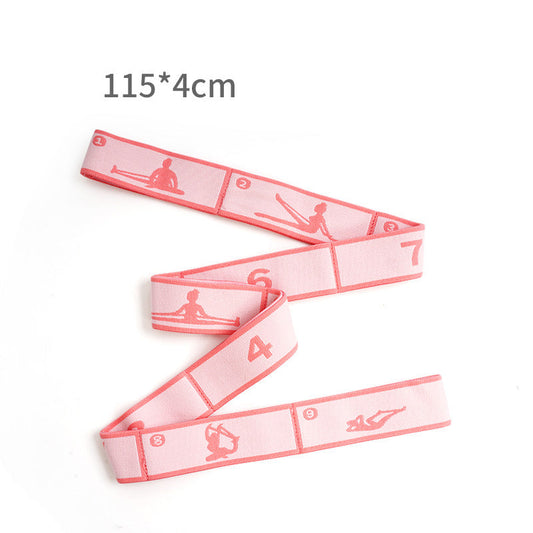 Pink 9-Loop Yoga Stretch Strap - Numbered Band for Flexibility and Physical Therapy Tristar Online