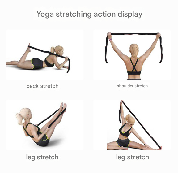 Pink 9-Loop Yoga Stretch Strap - Numbered Band for Flexibility and Physical Therapy Tristar Online