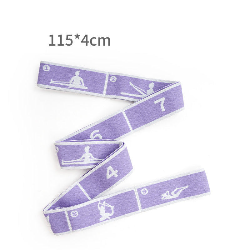 Purple 9-Loop Yoga Stretch Strap - Numbered Band for Flexibility and Physical Therapy Tristar Online