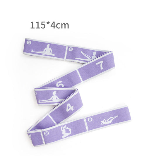 Purple 9-Loop Yoga Stretch Strap - Numbered Band for Flexibility and Physical Therapy Tristar Online